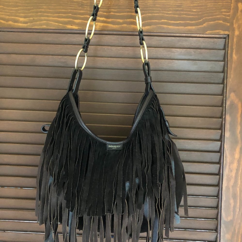 Yves Saint Laurent Fringe Hobo Bag